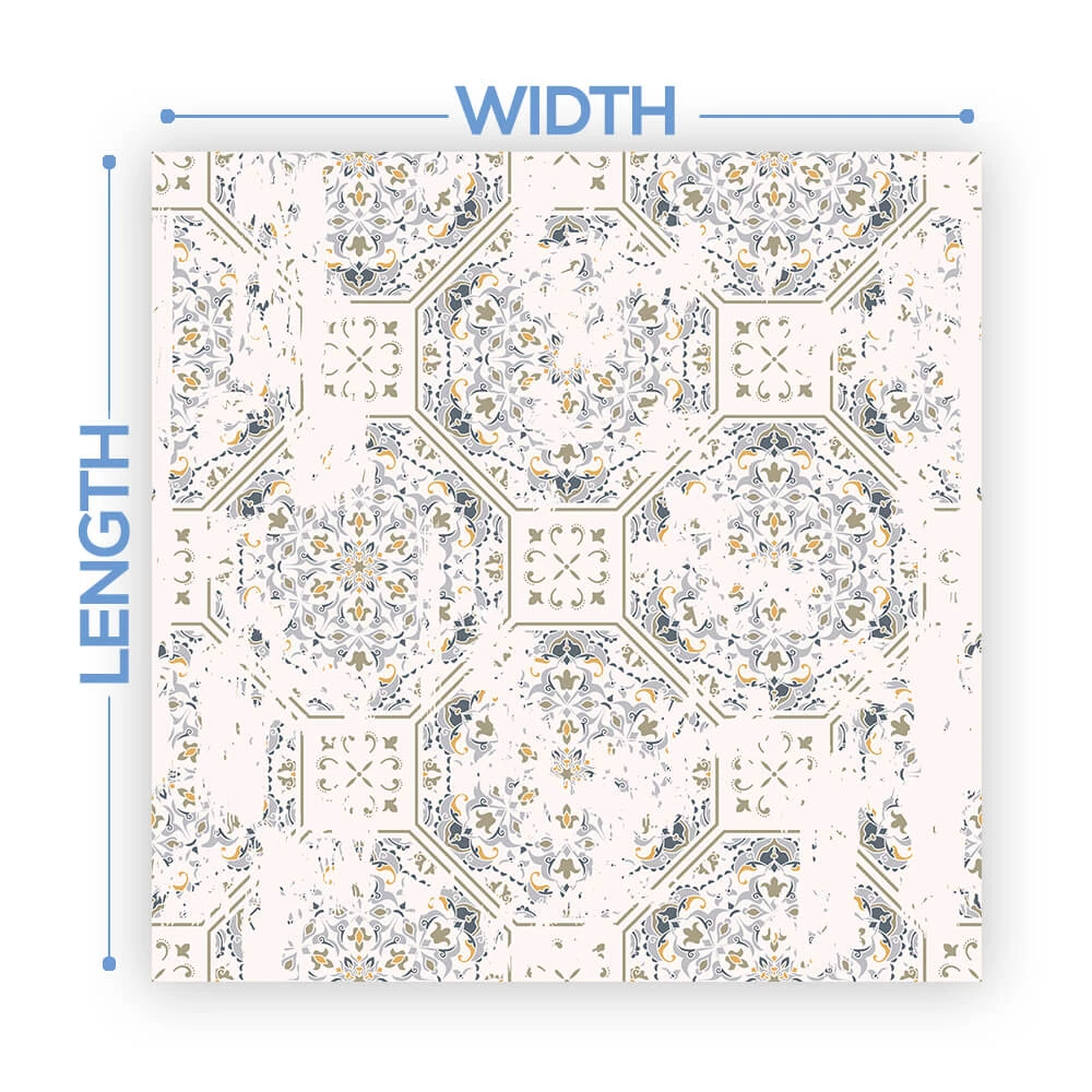 Premium Vinyl Dance Floor Wrap Custom Size - Boho Patchwork 4 Premium Vinyl Dance Floor Wrap Custom Size - Boho Patchwork - Image 2