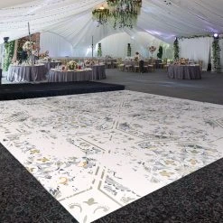 Premium Vinyl Dance Floor Wrap Custom Size - Boho Patchwork