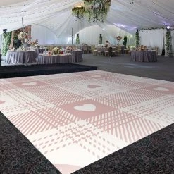 Premium Vinyl Dance Floor Wrap Custom Size - Valentines Day Love Box