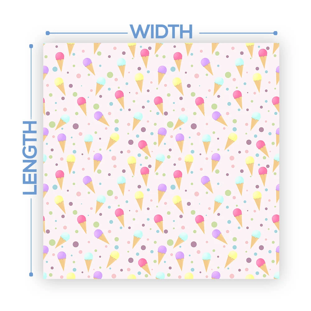 Premium Vinyl Dance Floor Wrap Custom Size - Girls Birthday Sweet Cone 4 Premium Vinyl Dance Floor Wrap Custom Size - Girls Birthday Sweet Cone - Image 2