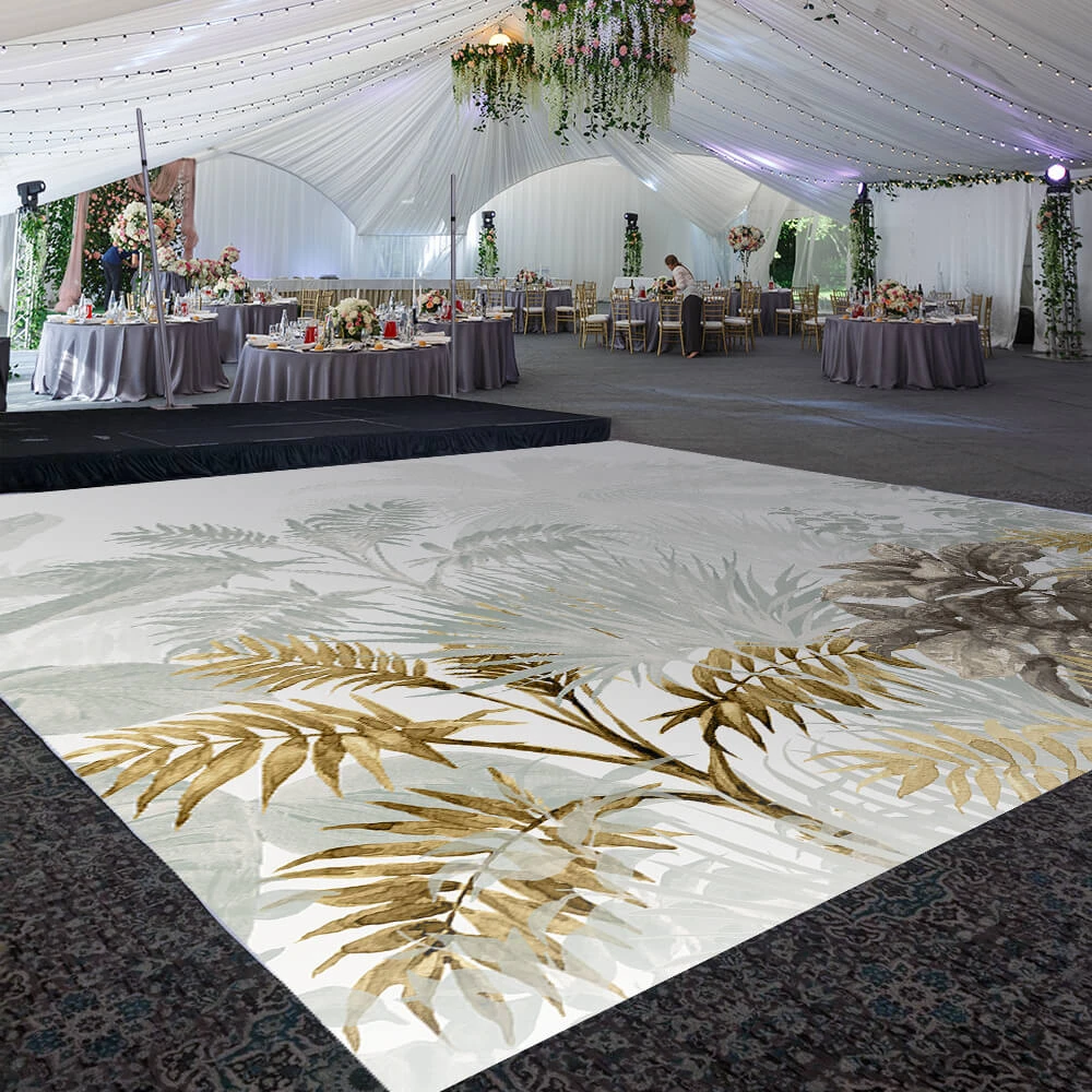 Premium Vinyl Dance Floor Wrap Custom Size - Tropical Twilight 3 Premium Vinyl Dance Floor Wrap Custom Size - Tropical Twilight