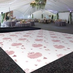Premium Vinyl Dance Floor Wrap Custom Size - Girls Birthday The Perfect Tutu