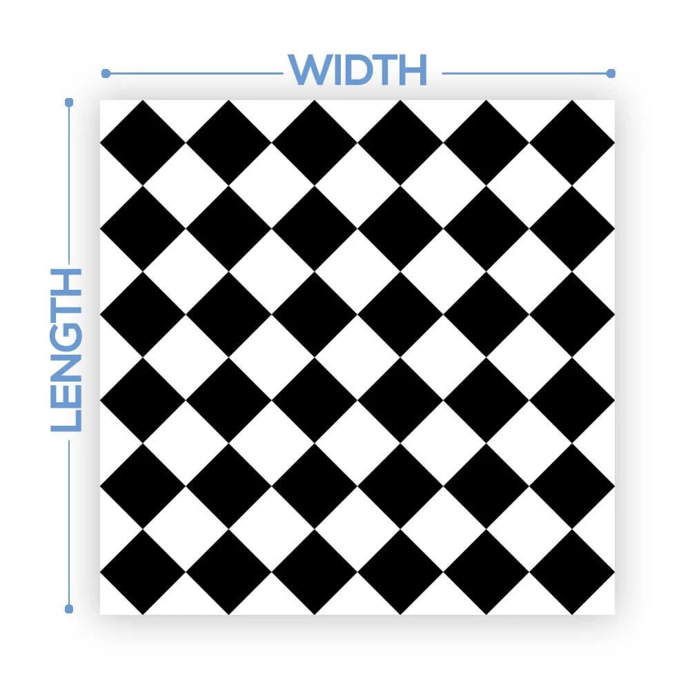 Premium Vinyl Dance Floor Wrap Custom Size - Classical Checkered Pattern 4 Premium Vinyl Dance Floor Wrap Custom Size - Classical Checkered Pattern - Image 2