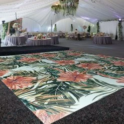 Premium Vinyl Dance Floor Wrap Custom Size - Tropical Kai
