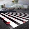 Premium Vinyl Dance Floor Wrap Custom Size - Valentines Day Let It Sparkle