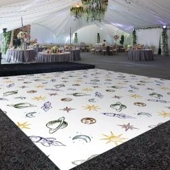 Premium Vinyl Dance Floor Wrap Custom Size - Children's Birthday Out Of This World