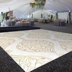 Premium Vinyl Dance Floor Wrap Custom Size - Fairytale Royal Vinatge