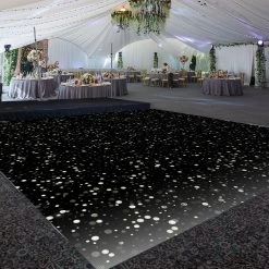 Premium Vinyl Dance Floor Wrap Custom Size - New Year's Day Let It Sparkle