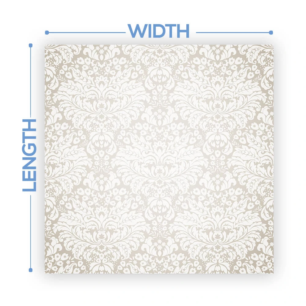 Premium Vinyl Dance Floor Wrap Custom Size - Classical Neutral Damask 4 Premium Vinyl Dance Floor Wrap Custom Size - Classical Neutral Damask - Image 2