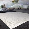Premium Vinyl Dance Floor Wrap Custom Size - Classical Neutral Damask