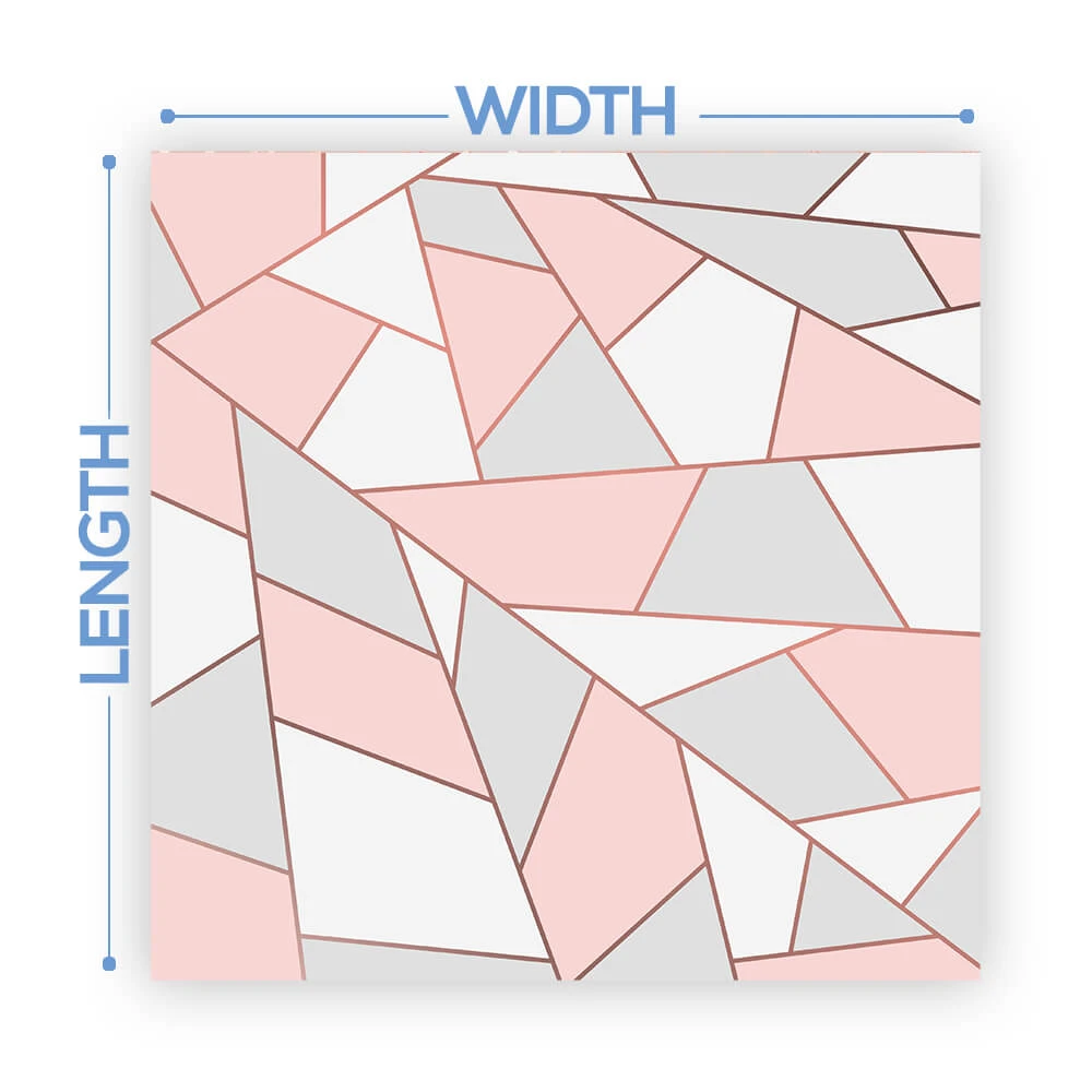 Premium Vinyl Dance Floor Wrap Custom Size - Geometric Rose Neutral 4 Premium Vinyl Dance Floor Wrap Custom Size - Geometric Rose Neutral - Image 2