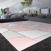 Premium Vinyl Dance Floor Wrap Custom Size - Geometric Rose Neutral -Event Decoration Sales Shop PRT FLR 795155452
