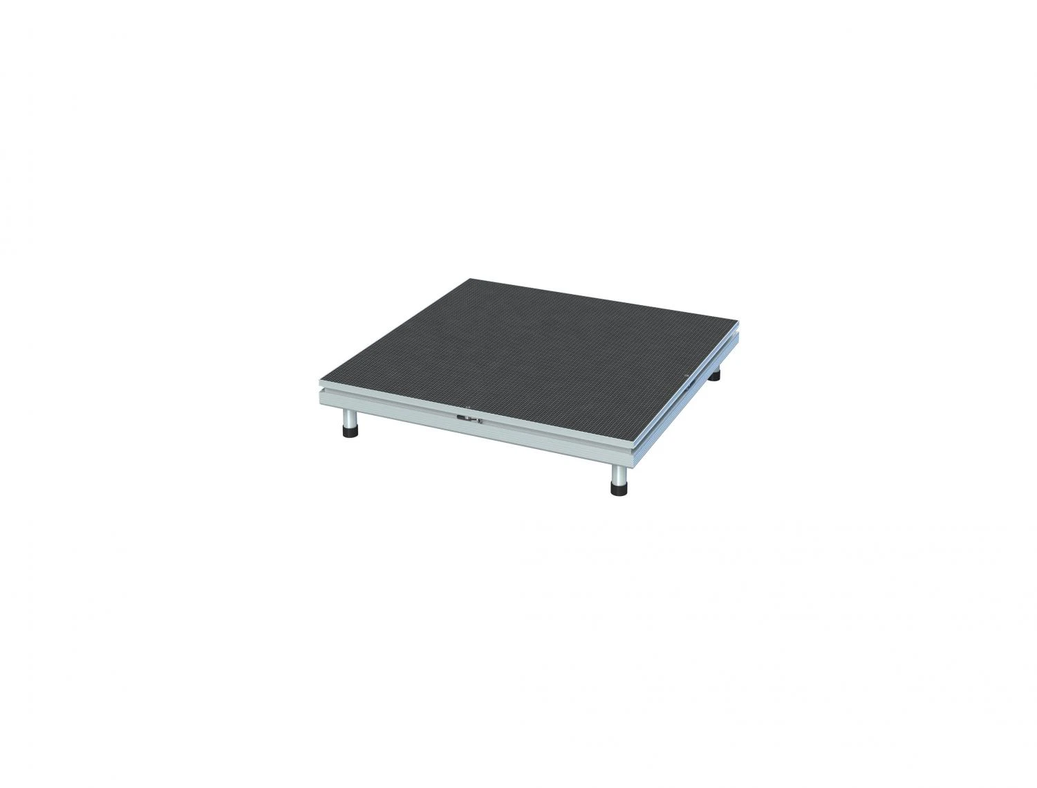 3X3 PLATFORM 8" FIXED LEGS - Aluminum/Industrial Finish 3 3X3 PLATFORM 8" FIXED LEGS - Aluminum/Industrial Finish