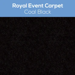Royal Event Carpet - Choose Your Size & Color! -Event Decoration Sales Shop Royal Event Carpet EDD coal black