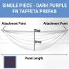 Single Piece - Dark Purple Taffeta Prefabricated Ceiling Drape Panel - Choose Length And Drop! 2 Single Piece - Dark Purple Taffeta Prefabricated Ceiling Drape Panel - Choose Length And Drop! -Event Decoration Sales Shop SINGLE PANEL DARK PURPLE FR TAFFETA PREFAB 1