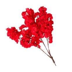Single Hydrangea Bloom Branch - Interchangeable Branches For Large Event Trees! - Red