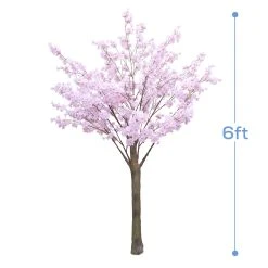 6FT Cherry Blossom Tree - Floor Or Grand Centerpiece - 10 Interchangeable Branches - Blush / Light Pink -Event Decoration Sales Shop SLTMB17 13 BLSH 03