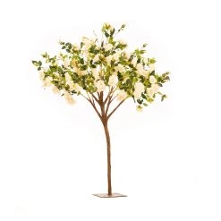 5FT Rose Bush Tree - Floor Or Grand Centerpiece - 8 Interchangeable Branches - White Roses