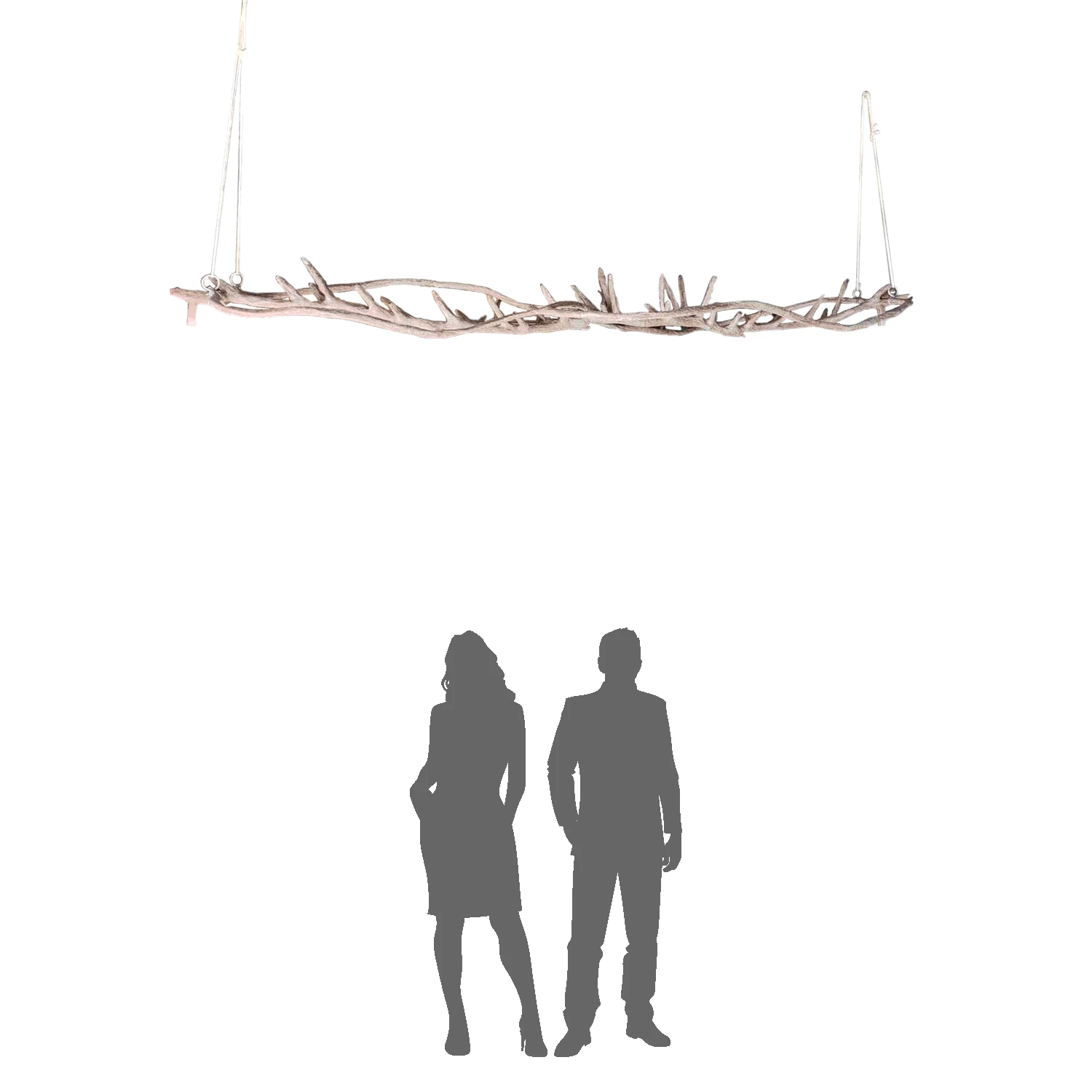 HUGE Greenery Hanging Floral Chandelier (14FT Long) - 45 Interchangeable Branches! - Green W/ White Florals 5 HUGE Greenery Hanging Floral Chandelier (14FT Long) - 45 Interchangeable Branches! - Green W/ White Florals - Image 3