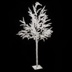 56" (4.5FT) Tall Fake Fern Tree For Tabletop Centerpieces - White