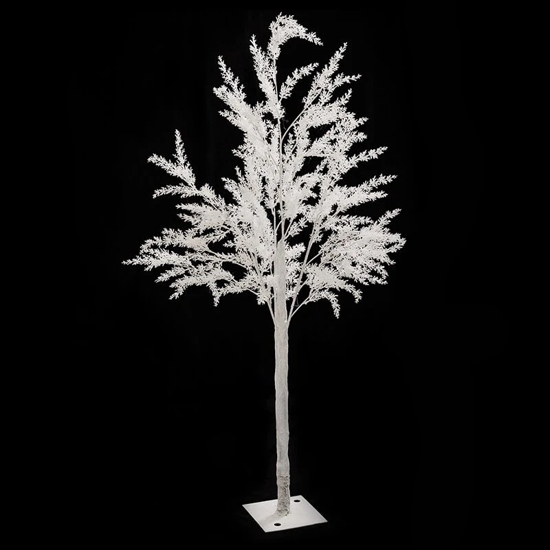 56" (4.5FT) Tall Fake Fern Tree For Tabletop Centerpieces - White 3 56" (4.5FT) Tall Fake Fern Tree For Tabletop Centerpieces - White
