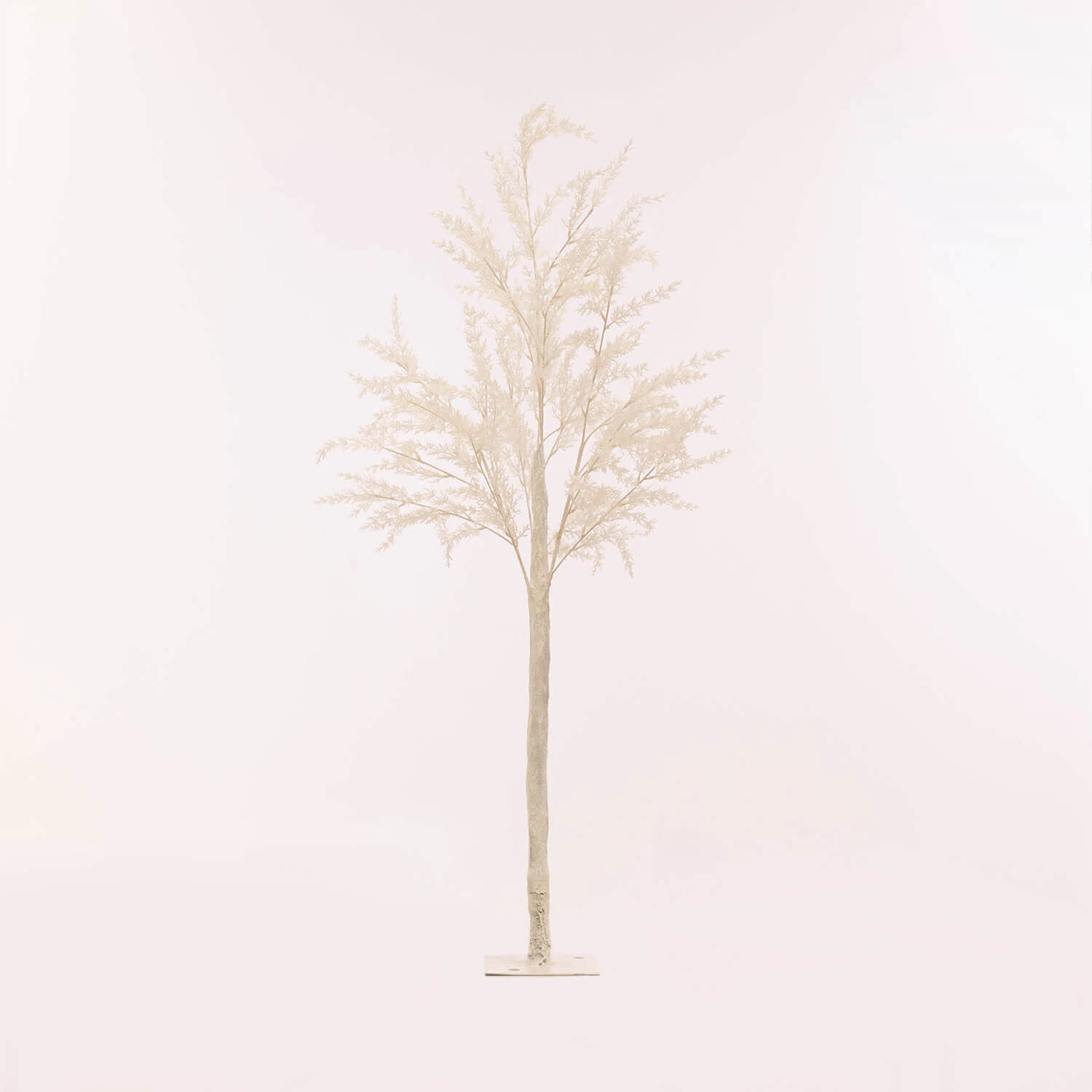 56" (4.5FT) Tall Fake Fern Tree For Tabletop Centerpieces - White 4 56" (4.5FT) Tall Fake Fern Tree For Tabletop Centerpieces - White - Image 2