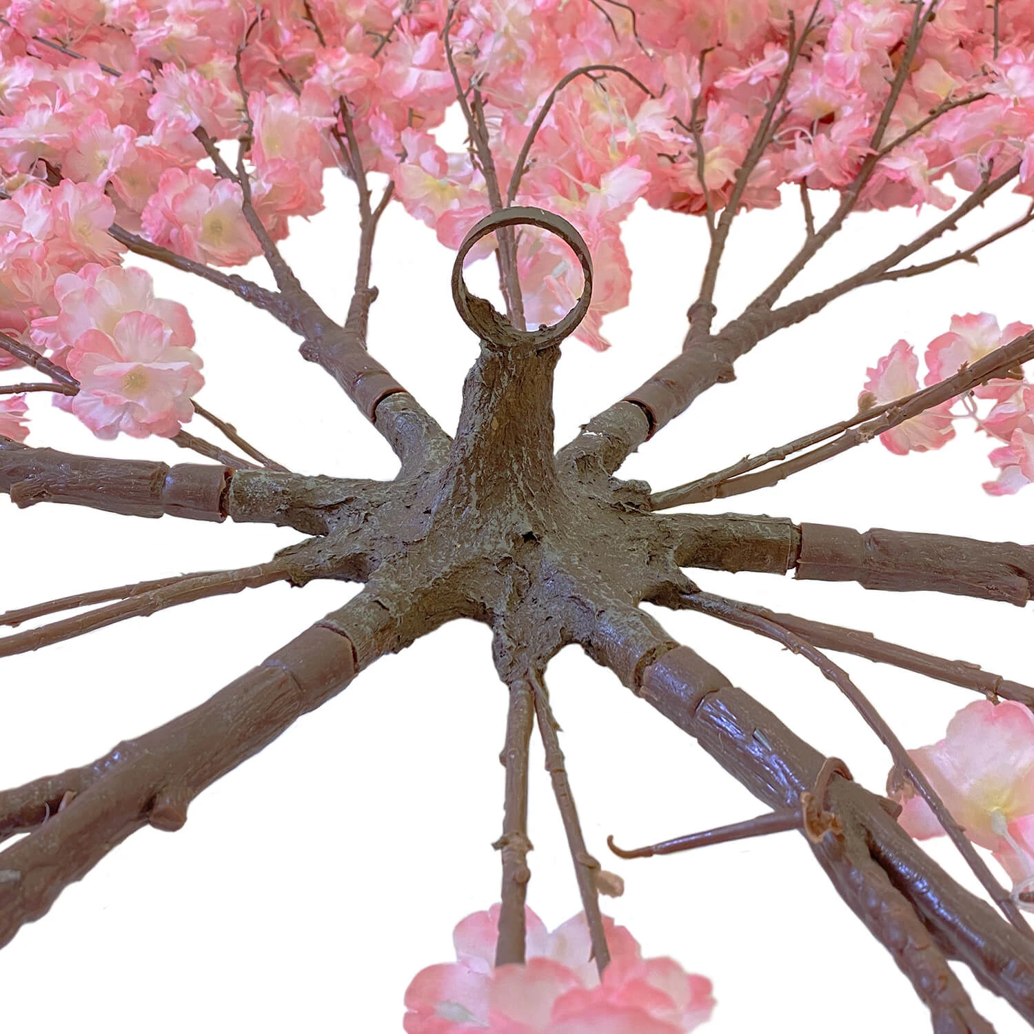 Pink Cherry Blossom Hanging Floral Chandelier - Interchangeable Branches! - Pink 4 Pink Cherry Blossom Hanging Floral Chandelier - Interchangeable Branches! - Pink - Image 2