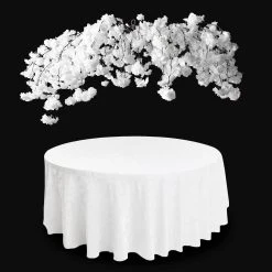 White Cherry Blossom Hanging Floral Chandelier - Interchangeable Branches! - White