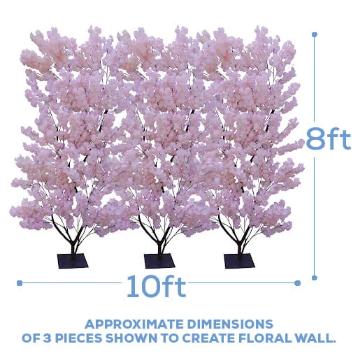 8FT Tall Fake Hydrangea Tree Backdrop - 10 Interchangeable Branches - White 5 8FT Tall Fake Hydrangea Tree Backdrop - 10 Interchangeable Branches - White - Image 3