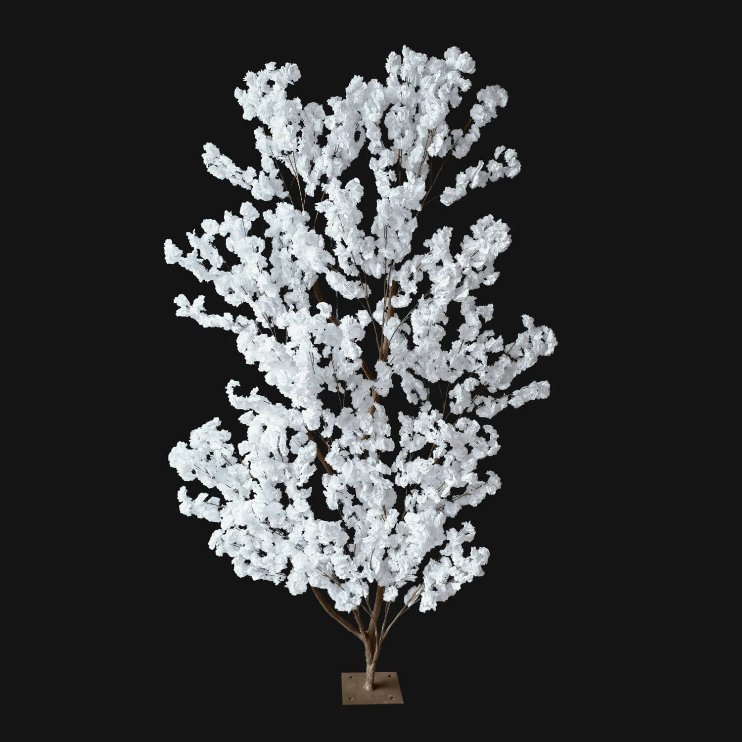 8FT Tall Fake Hydrangea Tree Backdrop - 10 Interchangeable Branches - White 3 8FT Tall Fake Hydrangea Tree Backdrop - 10 Interchangeable Branches - White