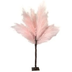 5FT Tall Fake Pampas Grass Tabletop Centerpieces Tree - Blush/Light Pink