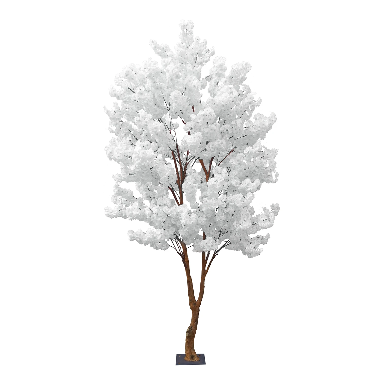 9FT Tall Large Hydrangea Bloom Tree W/ Split Trunk & 21 Interchangeable Branches - White 2 9FT Tall Large Hydrangea Bloom Tree W/ Split Trunk & 21 Interchangeable Branches - White
