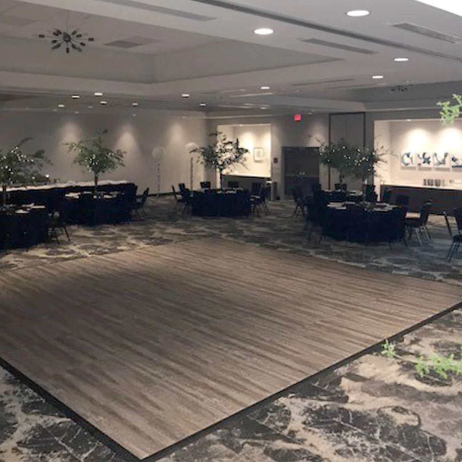 Smoked Oak Snaplock Dance Floor - Tile Only 5 Smoked Oak Snaplock Dance Floor - Tile Only - Image 3