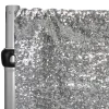 Silver Sequin Backdrop Curtain W/ 4" Rod Pocket By Eastern Mills - 14ft Long X 9.5ft Wide -Event Decoration Sales Shop Silver GlitzDrape Hang 7