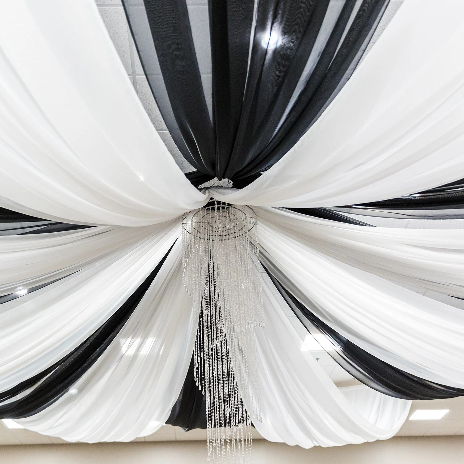 16-Panel Starburst 21ft Ceiling Draping Kit (44 Feet Wide) 4 16-Panel Starburst 21ft Ceiling Draping Kit (44 Feet Wide) - Image 2