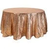 Taupe Round Sequin Tablecloth By Eastern Mills - 126" Round 2 Taupe Round Sequin Tablecloth By Eastern Mills - 126" Round -Event Decoration Sales Shop Taupe Round Sequin Tablecloth 1