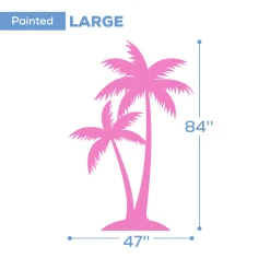 Barbie Double Palm Tree - Collapsible Party Prop -Event Decoration Sales Shop WOOD BARB PALM 04