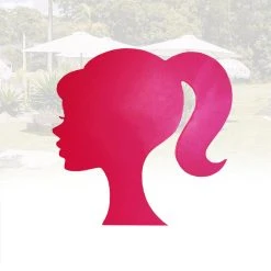 Barbie Silhouette Sign (Face Profile) Party Prop