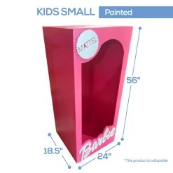 Collapsible Barbie Box Photo Booth Party Prop - Variety Of Sizes! -Event Decoration Sales Shop WOOD BARBIE 06 1 2