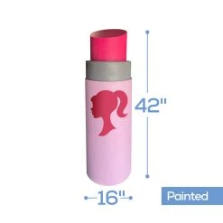 Barbie Lipstick Pedestal Party Prop - 42" Tall -Event Decoration Sales Shop WOOD BARBLIP 04