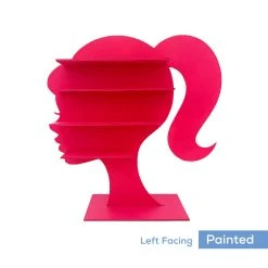 Barbie Silhouette Shelf (Face Profile) Party Prop - 4ft Tall -Event Decoration Sales Shop WOOD BARBSILH SHELF 03 1 2