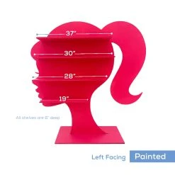 Barbie Silhouette Shelf (Face Profile) Party Prop - 4ft Tall -Event Decoration Sales Shop WOOD BARBSILH SHELF 07 1 2