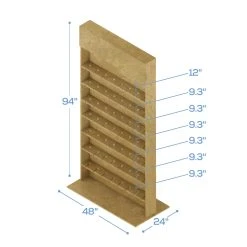 Collapsible Framed Champagne Wall - (Pick 3!) - 94" X 48" -Event Decoration Sales Shop WOOD CHMP FRM 03