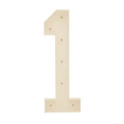 Wood Marquee Number "1" -Event Decoration Sales Shop WOOD MAR 1 04
