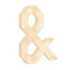 Wood Marquee Sign "&" -Event Decoration Sales Shop WOOD MAR 1 2 3