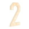 Wood Marquee Number "2" 2 Wood Marquee Number "2" -Event Decoration Sales Shop WOOD MAR 2 1