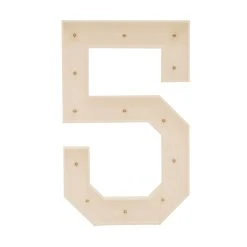 Wood Marquee Number "5" 10 Wood Marquee Number "5" -Event Decoration Sales Shop WOOD MAR 5 04