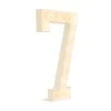Wood Marquee Number "7"