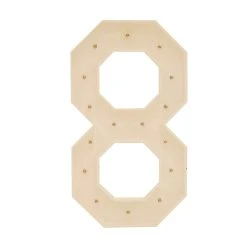 Wood Marquee Number "8" -Event Decoration Sales Shop WOOD MAR 8 04