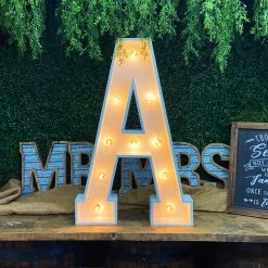 Wood Marquee Letter "A" -Event Decoration Sales Shop WOOD MAR A 04